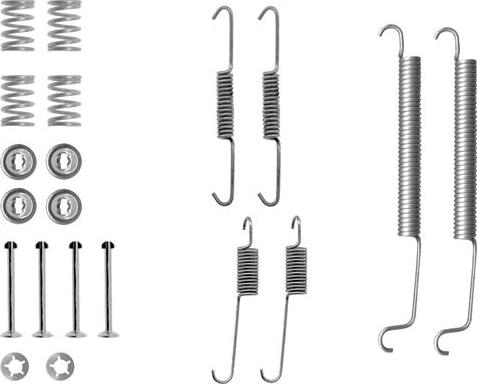 HELLA PAGID 8DZ 355 200-431 - Комплектуючі, барабанний гальмівний механізм avtolavka.club