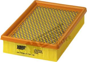 Hengst Filter E632L - Повітряний фільтр avtolavka.club