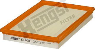 Hengst Filter E1208L - Повітряний фільтр avtolavka.club
