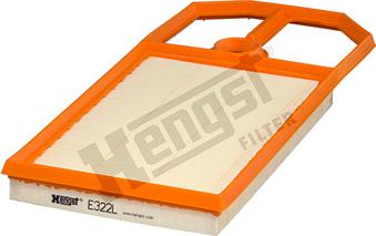 Hengst Filter E322L - Повітряний фільтр avtolavka.club