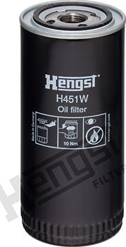 Hengst Filter H451W - Масляний фільтр avtolavka.club
