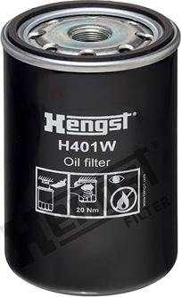 Hengst Filter H401W - Масляний фільтр avtolavka.club