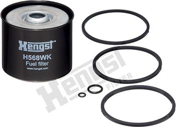 Hengst Filter H568WK D498 - Паливний фільтр avtolavka.club