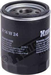 Hengst Filter H14W24 - Масляний фільтр avtolavka.club