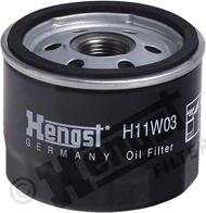 Hengst Filter H11W03 - Масляний фільтр avtolavka.club