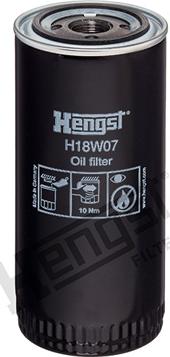 Hengst Filter H18W07 - Масляний фільтр avtolavka.club