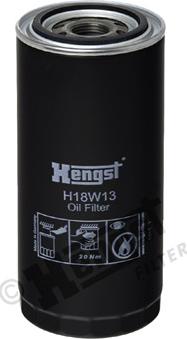 Hengst Filter H18W13 - Масляний фільтр avtolavka.club