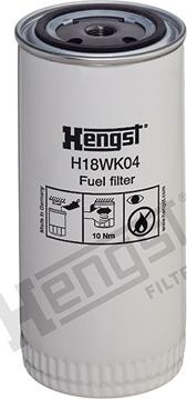 Hengst Filter H18WK04 - Паливний фільтр avtolavka.club
