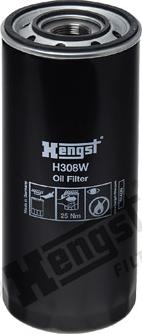 Hengst Filter H308W - Масляний фільтр avtolavka.club