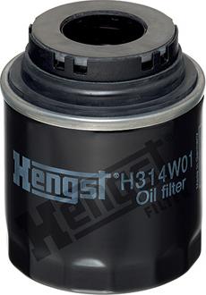Hengst Filter H314W01 - Масляний фільтр avtolavka.club