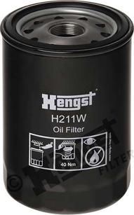 Hengst Filter H211W - Масляний фільтр avtolavka.club