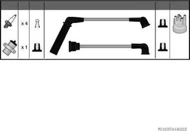 Herth+Buss Jakoparts J5380508 - Комплект проводів запалювання avtolavka.club
