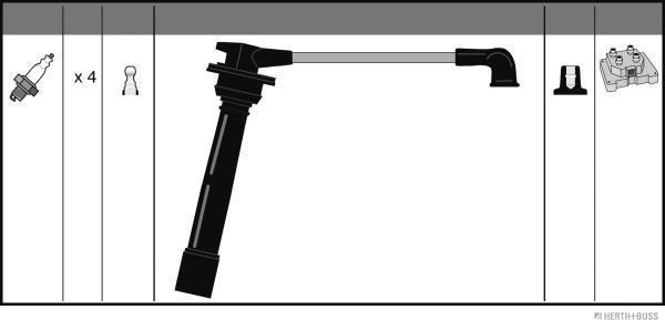 Herth+Buss Jakoparts J5380521 - Комплект проводів запалювання avtolavka.club