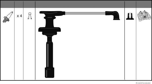Herth+Buss Jakoparts J5381006 - Комплект проводів запалювання avtolavka.club
