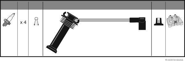 Herth+Buss Jakoparts J5383044 - Комплект проводів запалювання avtolavka.club