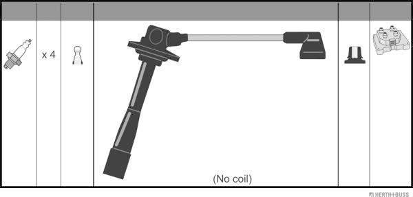 Herth+Buss Jakoparts J5383026 - Комплект проводів запалювання avtolavka.club