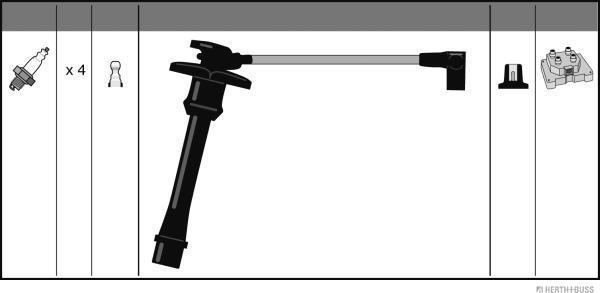 Herth+Buss Jakoparts J5382057 - Комплект проводів запалювання avtolavka.club