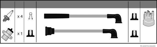 Herth+Buss Jakoparts J5387013 - Комплект проводів запалювання avtolavka.club