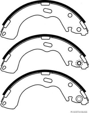 Herth+Buss Jakoparts J3503039 - Комплект гальм, барабанний механізм avtolavka.club
