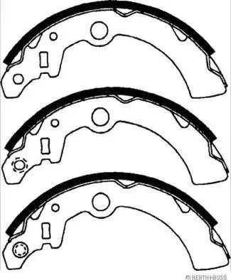 Herth+Buss Jakoparts J3507013 - Комплект гальм, барабанний механізм avtolavka.club