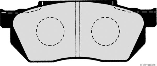 Herth+Buss Jakoparts J3604014 - Гальмівні колодки, дискові гальма avtolavka.club