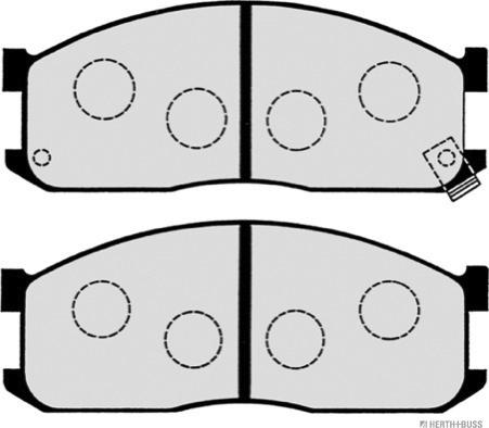 Herth+Buss Jakoparts J3603025 - Гальмівні колодки, дискові гальма avtolavka.club