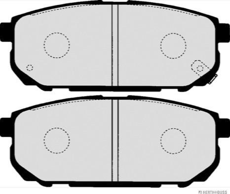 Herth+Buss Jakoparts J3610305 - Гальмівні колодки, дискові гальма avtolavka.club
