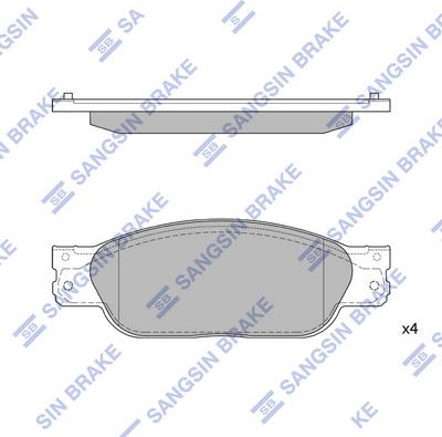 Hi-Q SP4061 - Гальмівні колодки, дискові гальма avtolavka.club