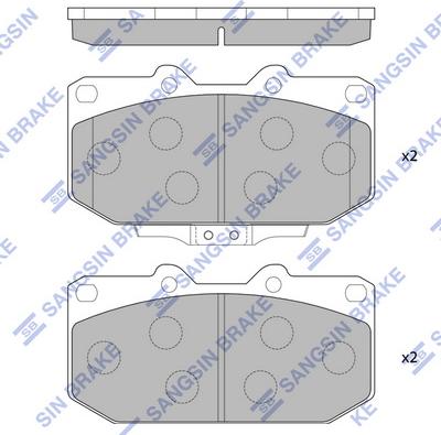 Hi-Q SP4156 - Гальмівні колодки, дискові гальма avtolavka.club