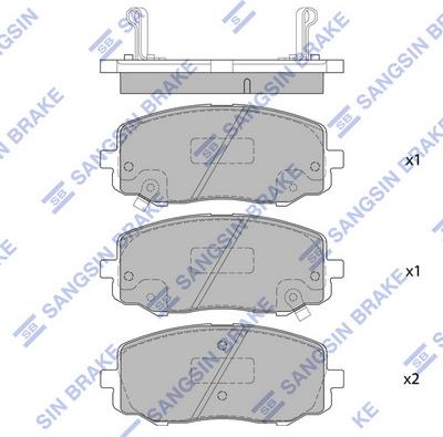 Hi-Q SP4106 - Гальмівні колодки, дискові гальма avtolavka.club