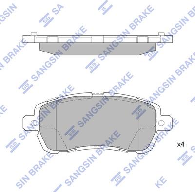 Hi-Q SP4138 - Гальмівні колодки, дискові гальма avtolavka.club