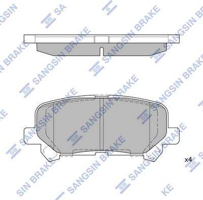 Hi-Q SP1461 - Гальмівні колодки, дискові гальма avtolavka.club