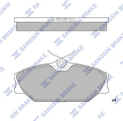 Hi-Q SP1483A - Гальмівні колодки, дискові гальма avtolavka.club