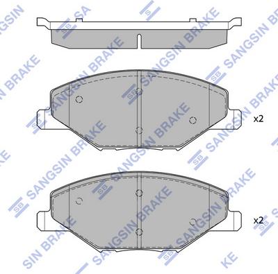 Hi-Q SP1595 - Гальмівні колодки, дискові гальма avtolavka.club