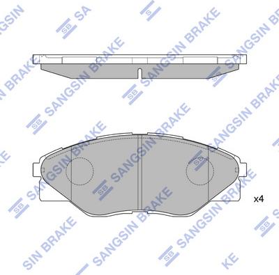 Hi-Q SP1544 - Гальмівні колодки, дискові гальма avtolavka.club