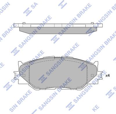 Hi-Q SP1543 - Гальмівні колодки, дискові гальма avtolavka.club