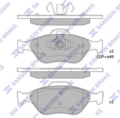 Hi-Q SP1565 - Гальмівні колодки, дискові гальма avtolavka.club