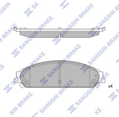 Hi-Q SP1509 - Гальмівні колодки, дискові гальма avtolavka.club