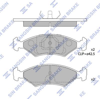 Hi-Q SP1505 - Гальмівні колодки, дискові гальма avtolavka.club