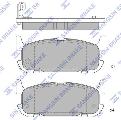 Hi-Q SP1525 - Гальмівні колодки, дискові гальма avtolavka.club