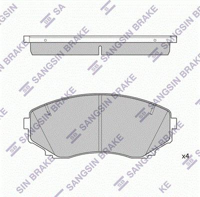 Akebono A452K - Гальмівні колодки, дискові гальма avtolavka.club