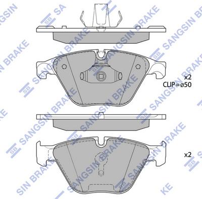 Hi-Q SP1695 - Гальмівні колодки, дискові гальма avtolavka.club