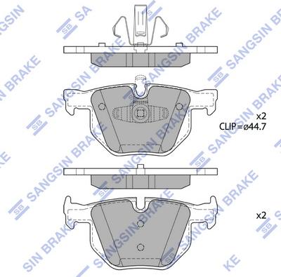 Hi-Q SP1696 - Гальмівні колодки, дискові гальма avtolavka.club