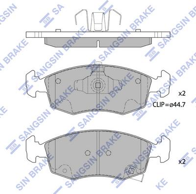 Hi-Q SP1697 - Гальмівні колодки, дискові гальма avtolavka.club