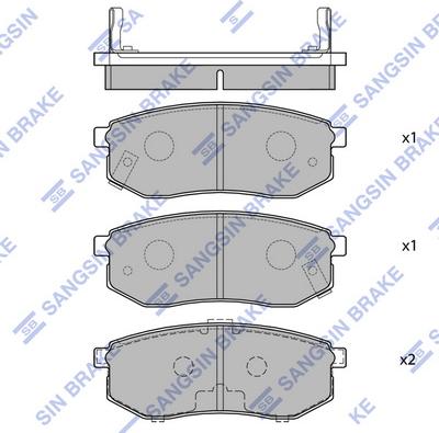 Hi-Q SP1054-R - Гальмівні колодки, дискові гальма avtolavka.club