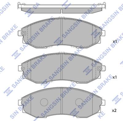 Hi-Q SP1083 - Гальмівні колодки, дискові гальма avtolavka.club