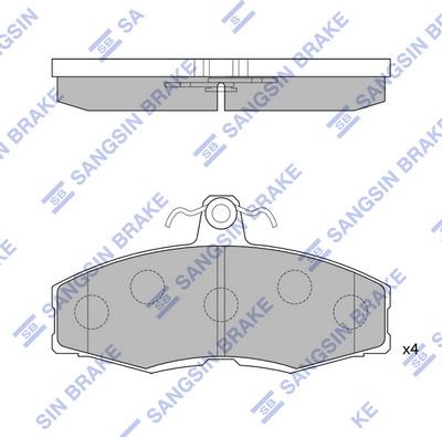 Hi-Q SP1028 - Гальмівні колодки, дискові гальма avtolavka.club