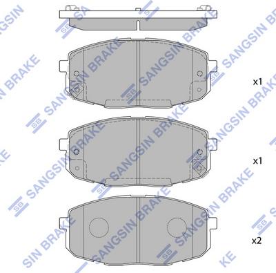 Hi-Q SP1162 - Гальмівні колодки, дискові гальма avtolavka.club