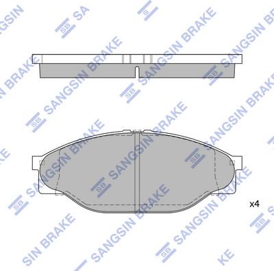 Hi-Q SP1139 - Гальмівні колодки, дискові гальма avtolavka.club