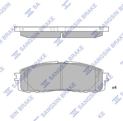 Hi-Q SP1123 - Гальмівні колодки, дискові гальма avtolavka.club